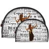 Cosmetic Bags^African American Expressions Believe Cosmetic Duo
