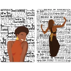 Magnet Sets^African American Expressions Believe/Succeed Magnet Set