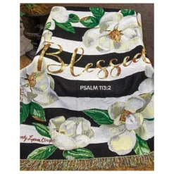 Tapestry Throws^African American Expressions BLESSED MAGNOLIA THROW