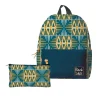 Backpacks^African American Expressions BLUE/YELLOW MUDCLOTH BACKPACK SET