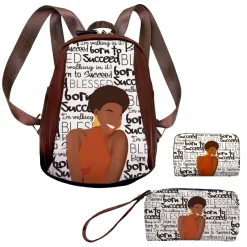 Handbag Sets^African American Expressions Born to Succeed Backpack Set