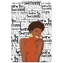 Compact Mirrors^African American Expressions Born to Succeed Compact Mirror