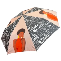 Umbrellas^African American Expressions BORN TO SUCCEED UMBRELLA