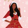 Christmas Cards^African American Expressions Christmas Girl Christmas Card