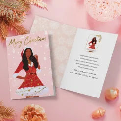 Christmas Cards^African American Expressions Christmas Girl Christmas Card