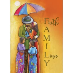 Christmas Cards^African American Expressions FAITH FAMILY LOVE CHRISTMAS CARD