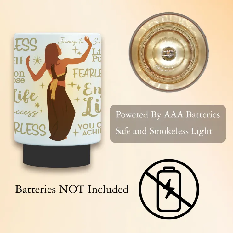LED Candles^African American Expressions Fearless LED Candle
