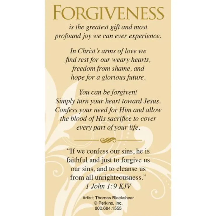 Witness Cards^African American Expressions FORGIVEN (CHARIS) WITNESS CARDS 25/PK