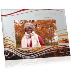 Glass Photo Frames^African American Expressions GLASS PHOTO FRAME - SERVANT LEADER