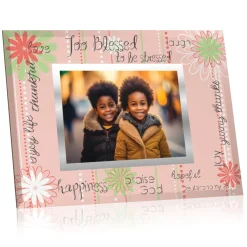 Glass Photo Frames^African American Expressions GLASS PHOTO FRAME - TOO BLESSED