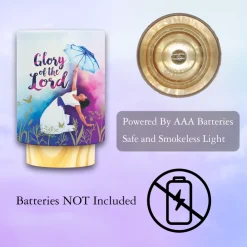 LED Candles^African American Expressions Glory of the Lord LED Candle