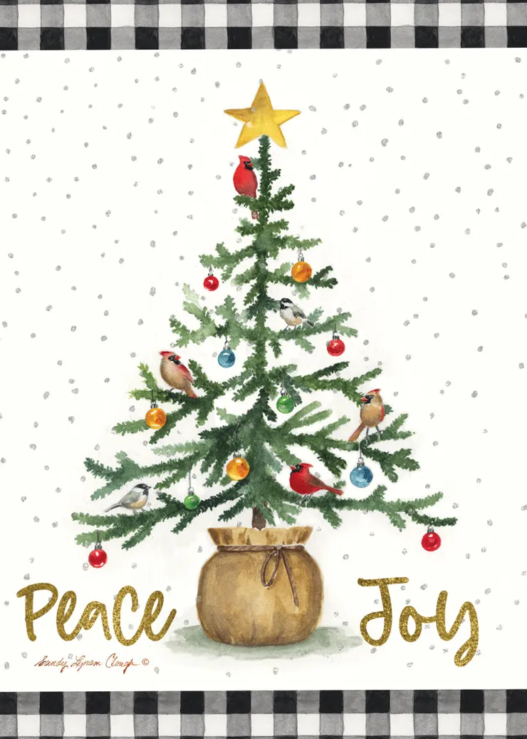 Christmas Cards^African American Expressions Joy Christmas Tree Christmas Card