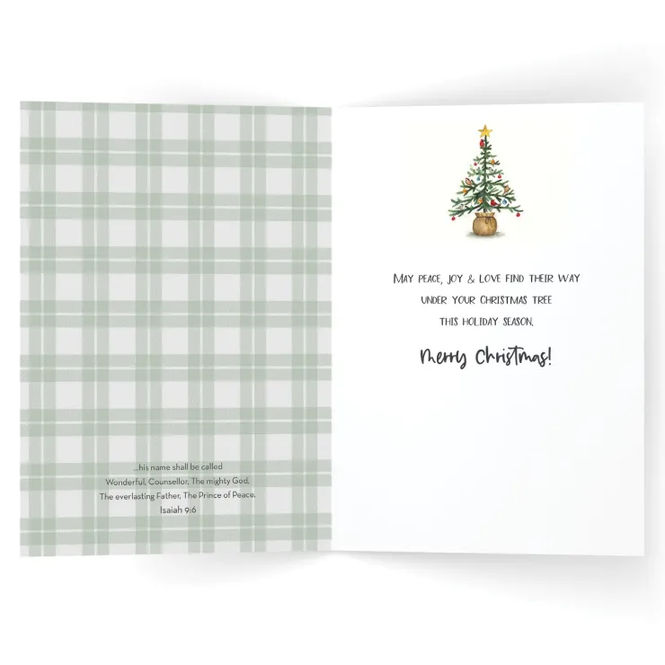 Christmas Cards^African American Expressions Joy Christmas Tree Christmas Card