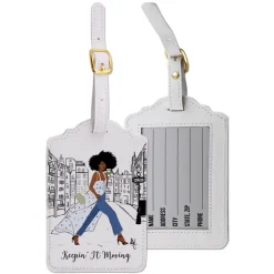 Luggage Tag Sets^African American Expressions KEEPIN IT MOVING LUGGAGE TAG SET