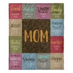 Blankets^African American Expressions Mom Scripture Blanket