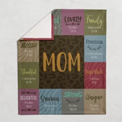 Blankets^African American Expressions Mom Scripture Blanket