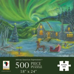 Puzzles^African American Expressions NORTHERN LIGHTS CHRISTMAS PUZZLE
