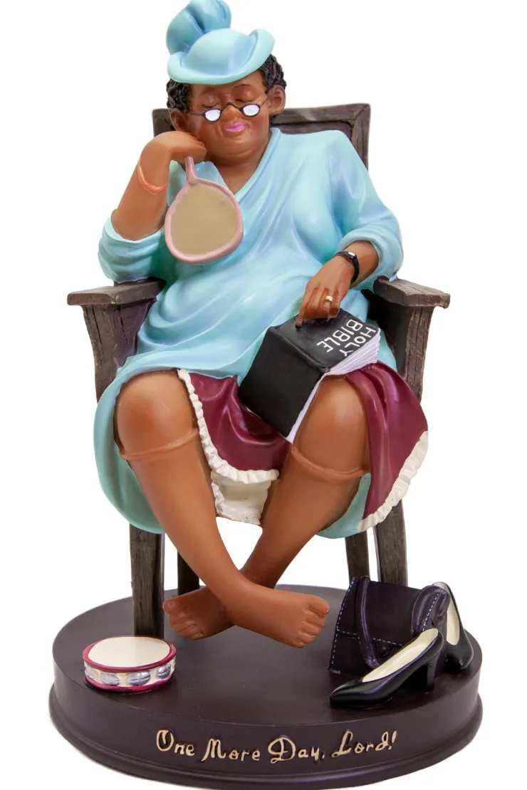 Figurines^African American Expressions ONE MORE DAY LORD