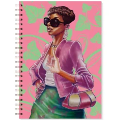 Journals^African American Expressions PINK AND GREEN JOURNAL