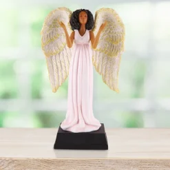 Figurines^African American Expressions PINK ANGEL FIGURINE