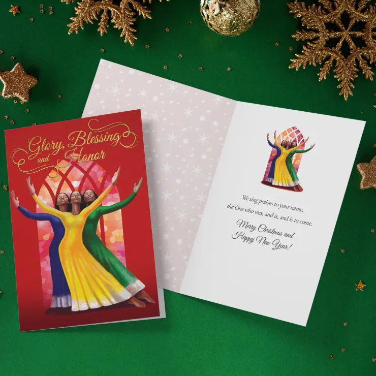 Christmas Cards^African American Expressions Praise Dancers Christmas Card