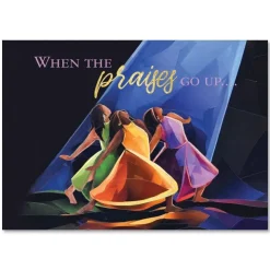 Christmas Cards^African American Expressions PRAISES GO UP