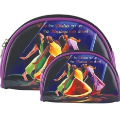 Cosmetic Bags^African American Expressions PRAISES GO UP COSMETIC DUO