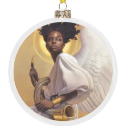 Christmas Ornaments^African American Expressions PREPARING TO SOUND THE ALARM ORNAMENT