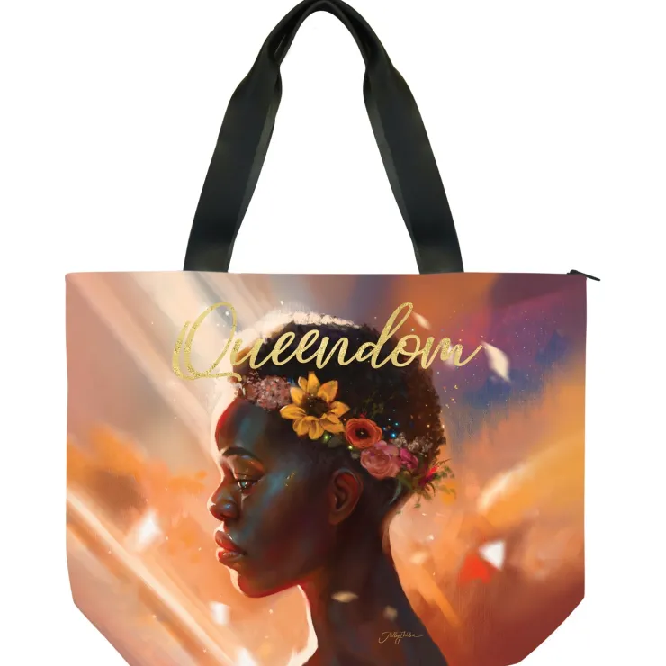 Canvas Handbags^African American Expressions QUEENDOM CANVAS BAG