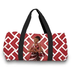 Foldable Travel Bags^African American Expressions Red & White Travel Bag