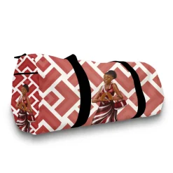 Foldable Travel Bags^African American Expressions Red & White Travel Bag