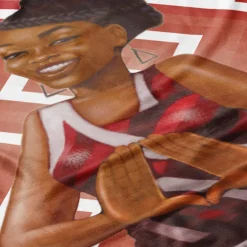 Blankets^African American Expressions Red and White Blanket