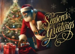 Christmas Cards^African American Expressions Santa Christmas Card