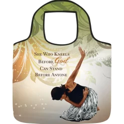 Reusable Bags^African American Expressions SHE WHO KNEELS REUSABLE BAG