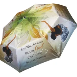 Umbrellas^African American Expressions SHE WHO KNEELS UMBRELLA