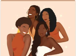 Canvas Art^African American Expressions Sisterhood Stretched Canvas (Medium)