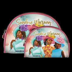 Cosmetic Bags^African American Expressions Sunday Morning Cosmetic Duo