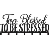 Home Wall Organizers^African American Expressions TOO BLESSED KEY HOLDER
