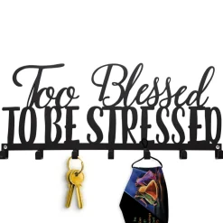 Home Wall Organizers^African American Expressions TOO BLESSED KEY HOLDER