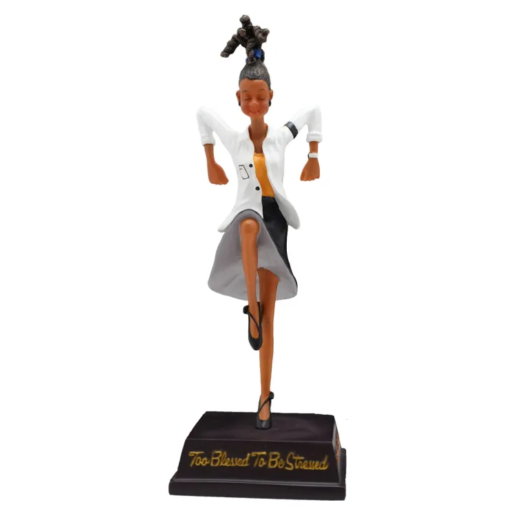 Figurines^African American Expressions Too Blessed to be Stressed Figurine
