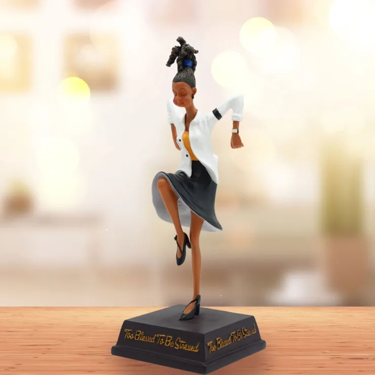 Figurines^African American Expressions Too Blessed to be Stressed Figurine