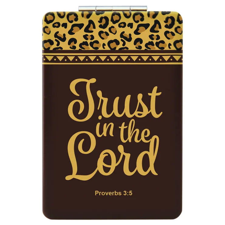 Compact Mirrors^African American Expressions TRUST IN THE LORD COMPACT MIRROR