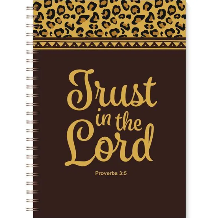 Journals^African American Expressions TRUST IN THE LORD LEOPARD PRINT JOURNAL