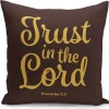 Pillow Covers And Pillows^African American Expressions TRUST IN THE LORD PILLOW COVER