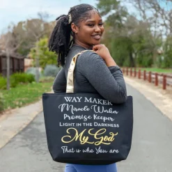 Canvas Handbags^African American Expressions WAYMAKER CANVAS HANDBAG