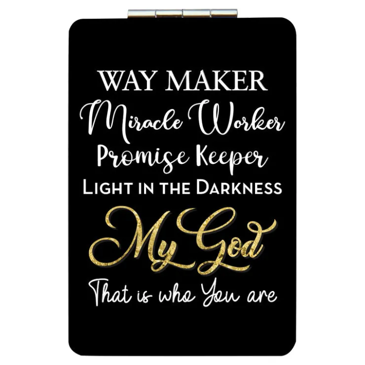 Compact Mirrors^African American Expressions WAYMAKER COMPACT POCKET MIRROR