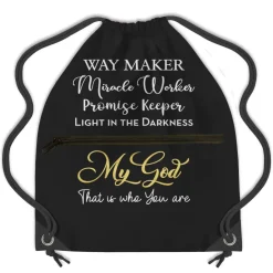 Drawstring Backpacks^African American Expressions Waymaker Drawstring Backpack