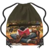 Drawstring Backpacks^African American Expressions Who Am I Drawstring Bag
