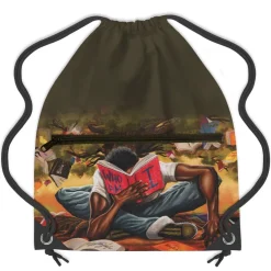 Drawstring Backpacks^African American Expressions Who Am I Drawstring Bag