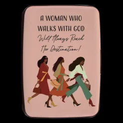 Card Holders^African American Expressions Woman with God Card Holder